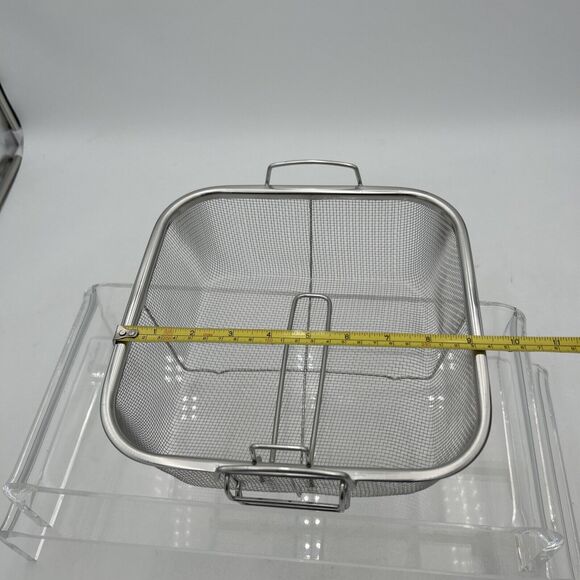 Copper Chef 9.5” Square Fry Basket Rack Accessory NEW - Picture 6 of 9